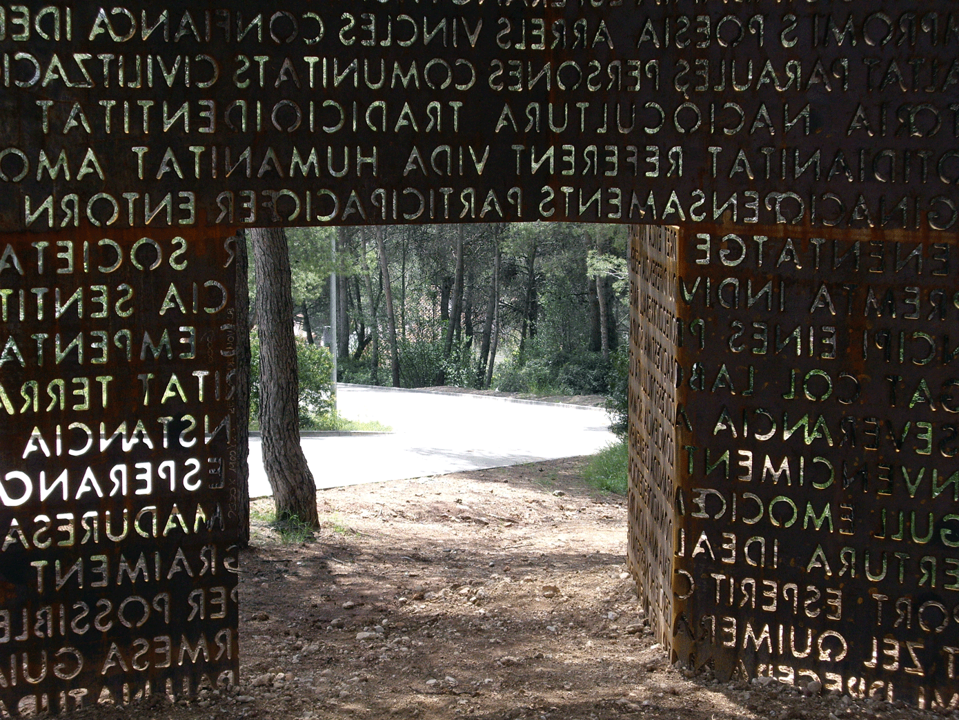 DOOR OF HUMAN VALUES (2007) Bosch of Felix Alsina, Vallirana, Barcelona, Juanjo Novella